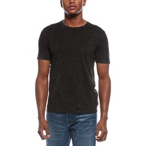 John Varvatos Mens Enzo Marble Wash Shirt, Black